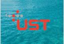 UST logo - Applying the word mark on an image that makes the word mark blurred